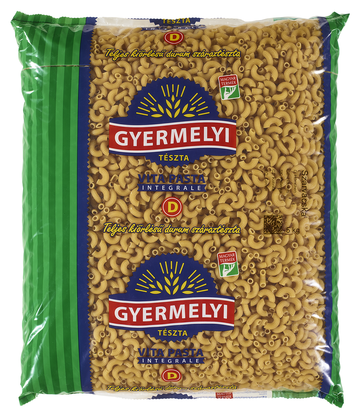 Gyermelyi Vita Pasta Integrale szarvacska 5kg